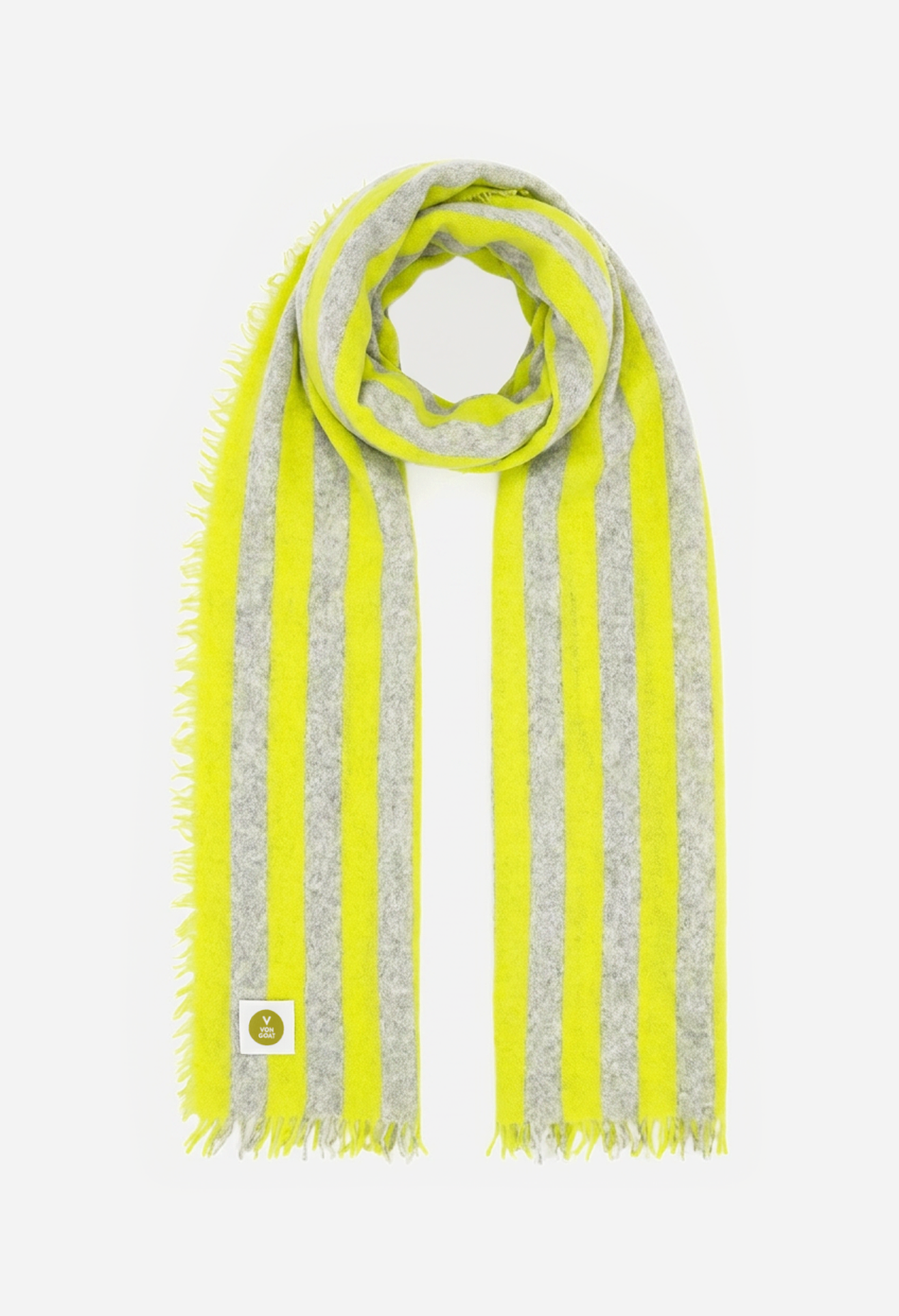 Scarf Neon Yellow/Mel. Grey