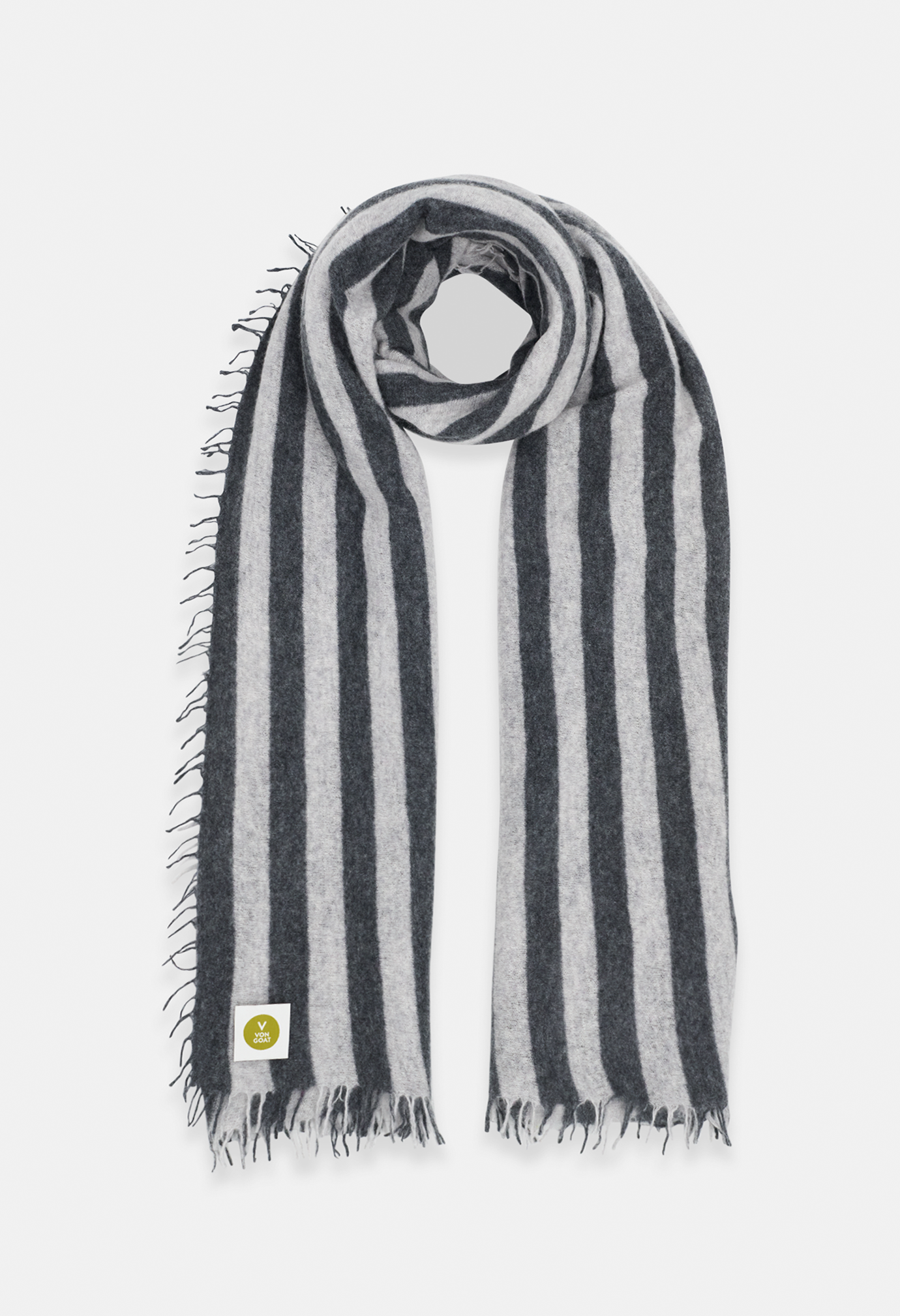 SCARF MELANGE DARK GRAY/LIGHT GREY