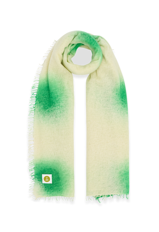 SCARF PUNKTY NEON GREEN