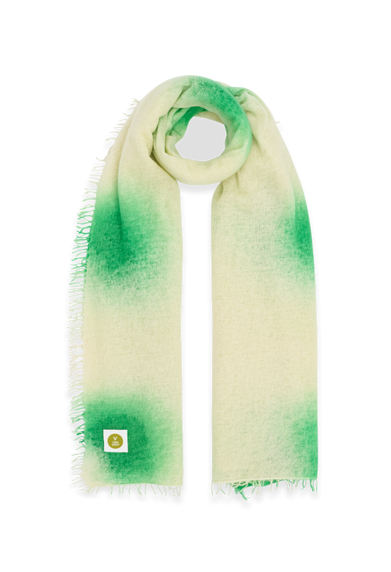 SCARF PUNKTY NEON GREEN