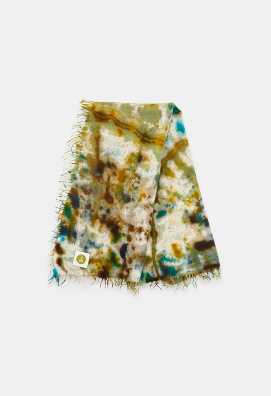 SQUARE SCARF ICE DYE D