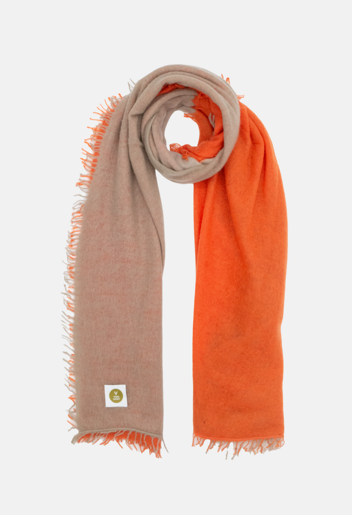 Schal Orange Daisy/Plaza Taupe