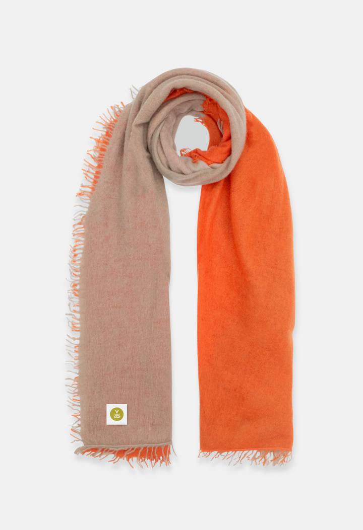 Scarf Orange Daisy/Plaza Taupe