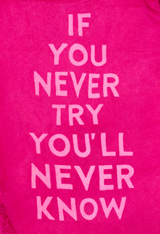 Scarf Letters "TRY"