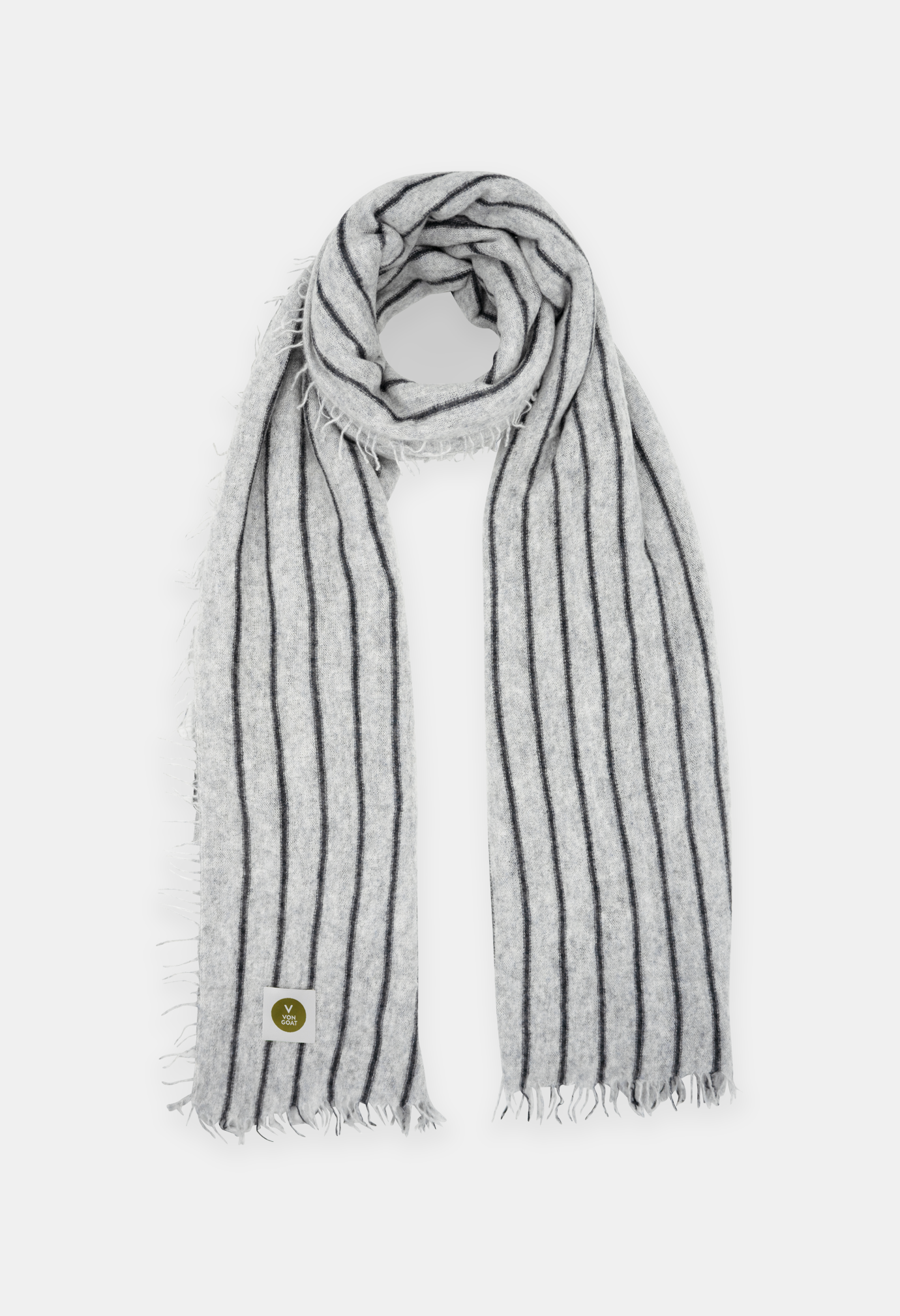 SCARF MELANGE LIGHT GREY/DARK GREY