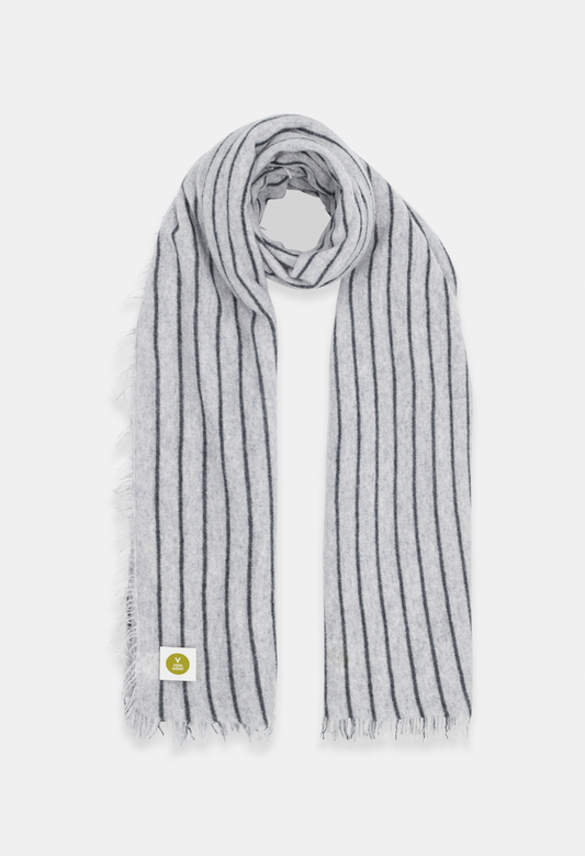 SCARF MELANGE LIGHT GREY/DARK GREY