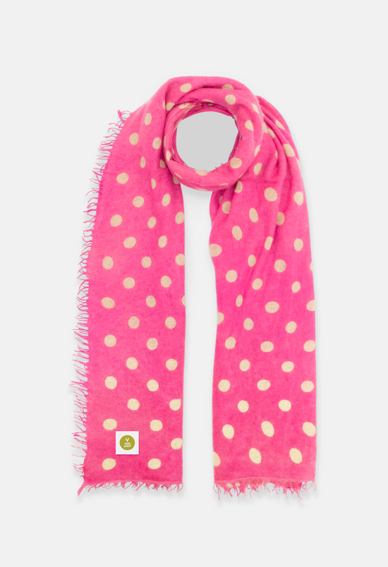 Polka Dot Scarf Sugar Plum/Desert Dust