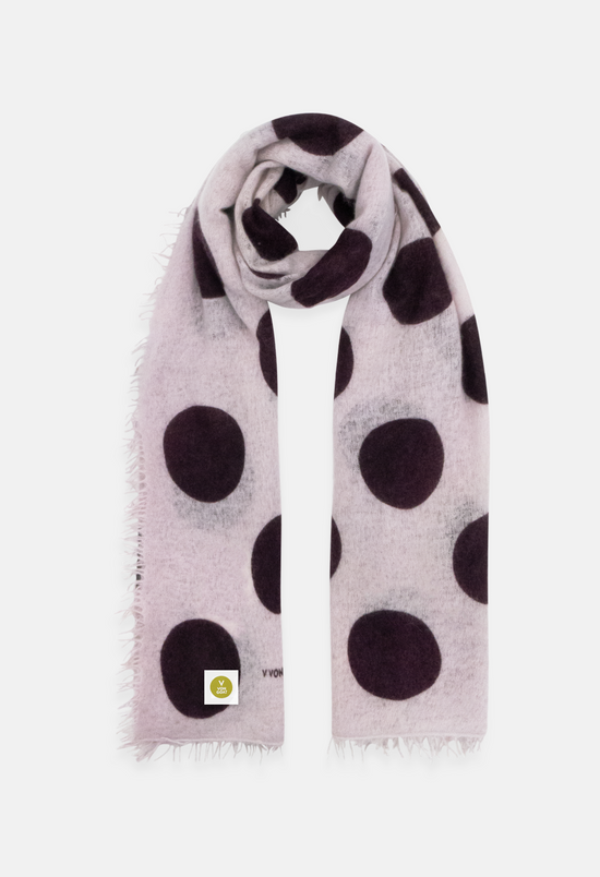 Schal Polka Dots Lavender Blue/Fig