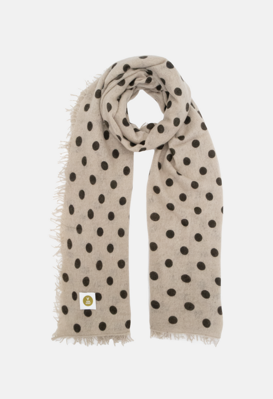 Schal Polka Dots Greige/Canteen