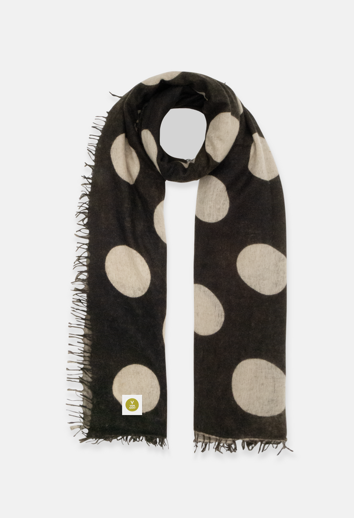 Schal Polka Dots Canteen/Greige