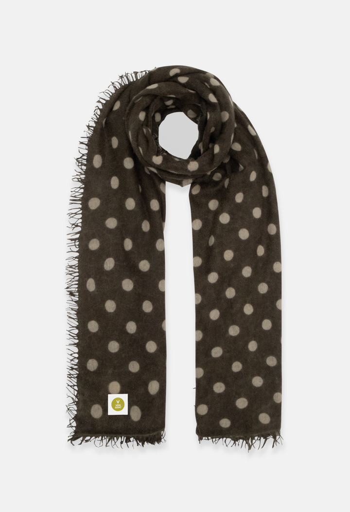 Schal Polka Dots Canteen/Greige
