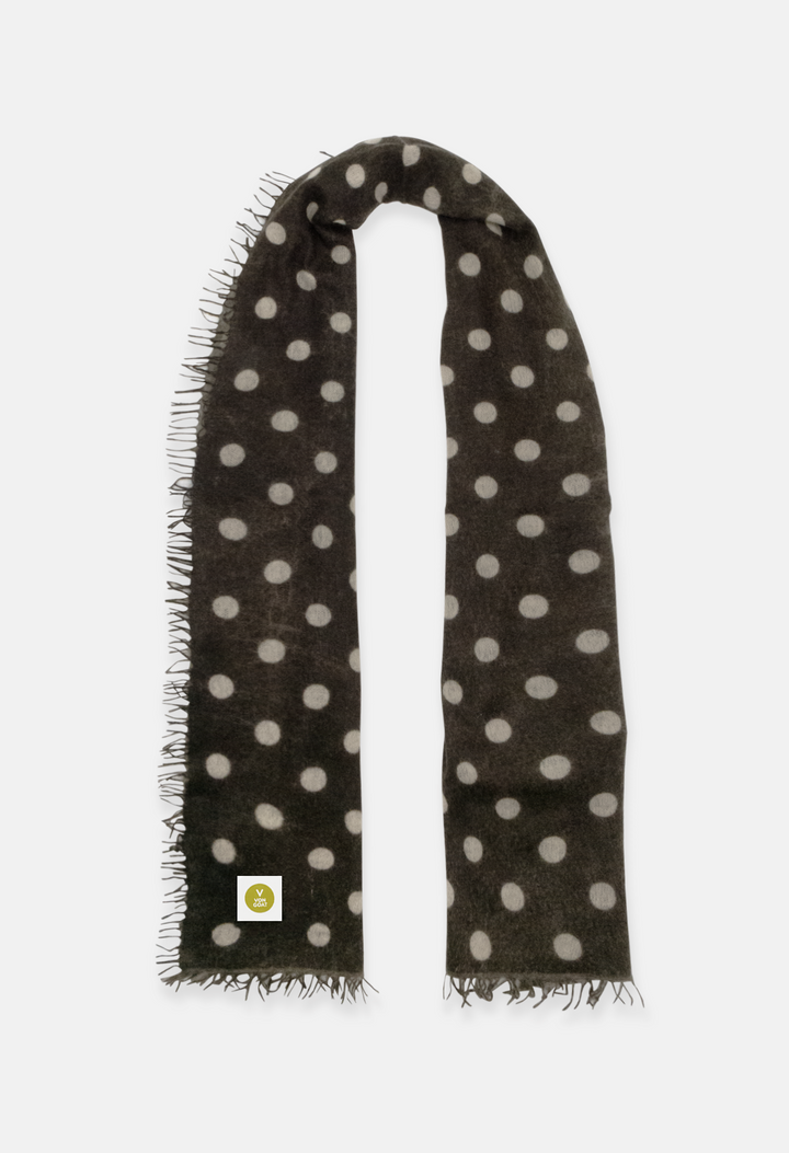 Schal Polka Dots Canteen/Greige Medium