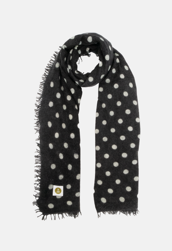 Scarf Polka Dot Black/White