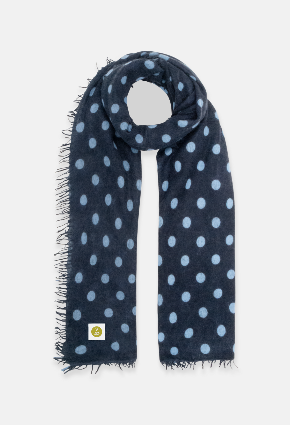 Scarf Polka Dots Dark Navy/Blue Bell