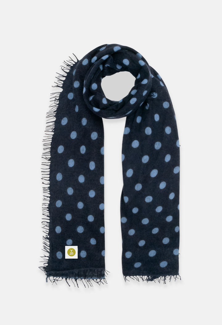 Scarf Polka Dots Dark Navy/Blue Bell