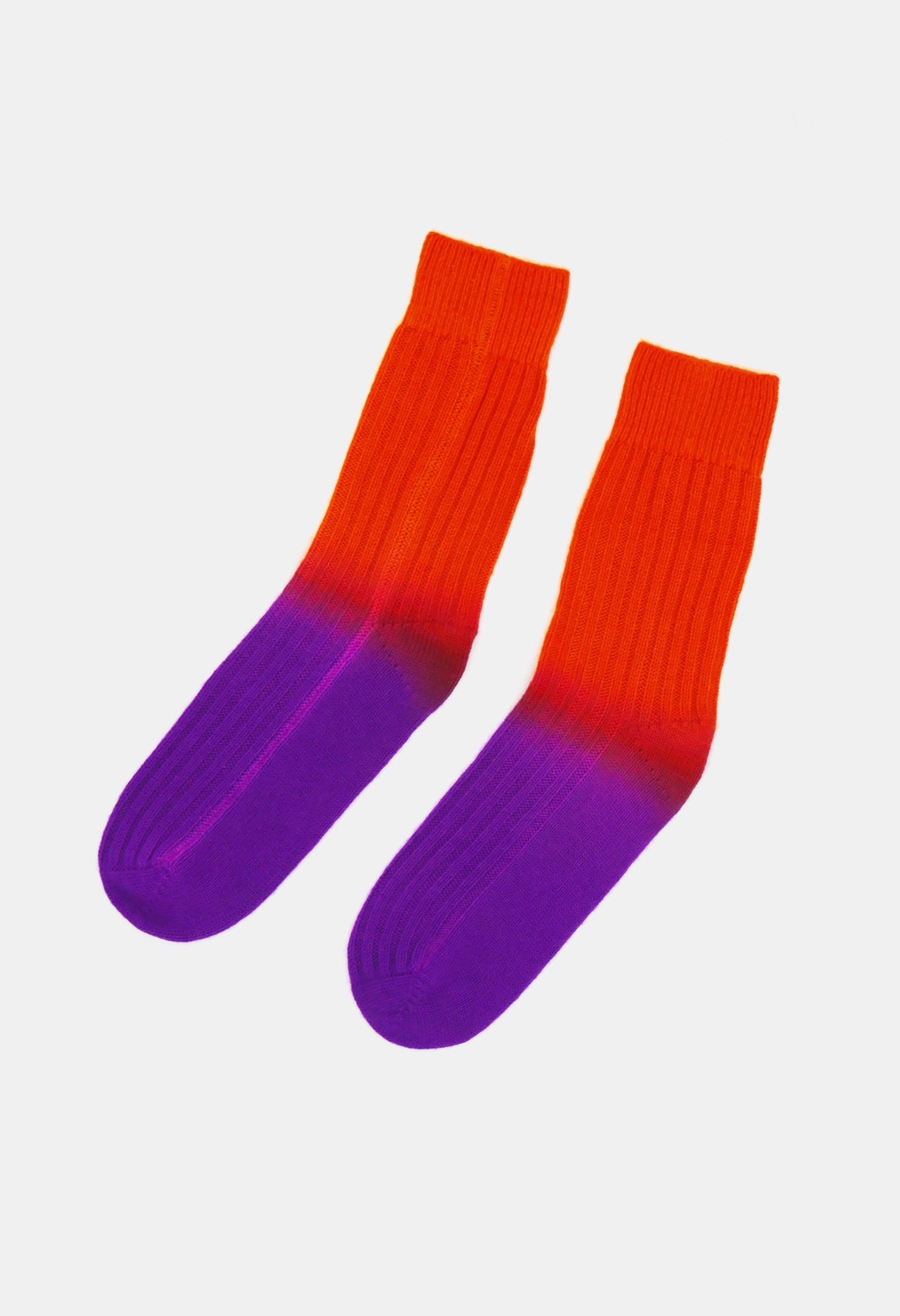 SOCKS NEON PURPLE/ORANGE DAISY