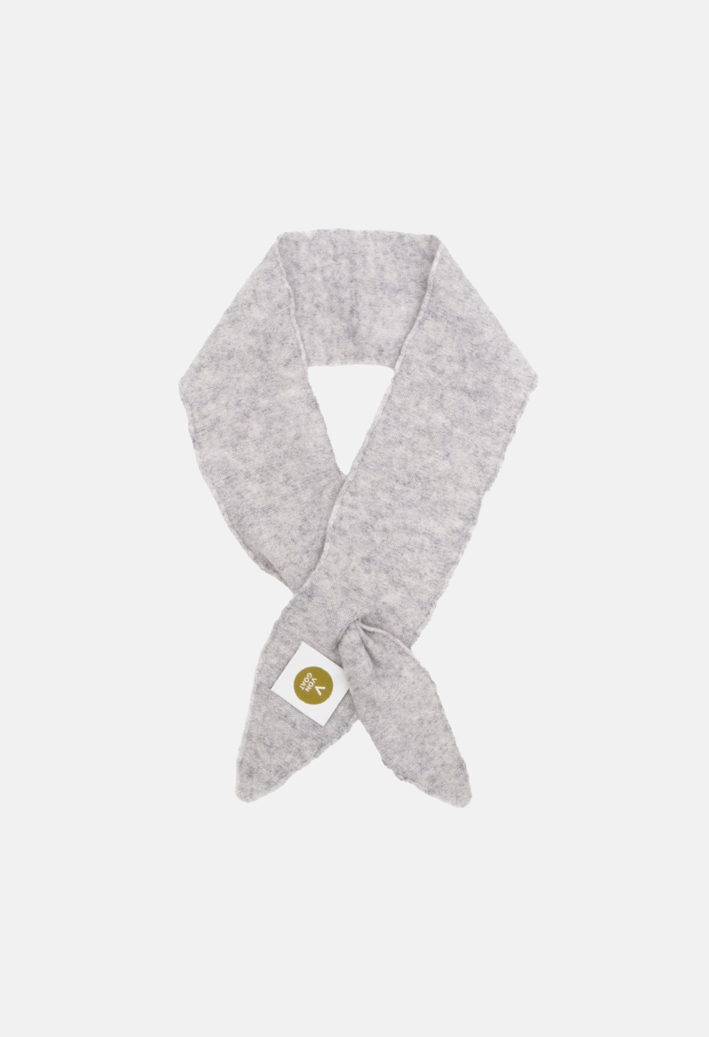 Small Scarf Mel. Light Grey
