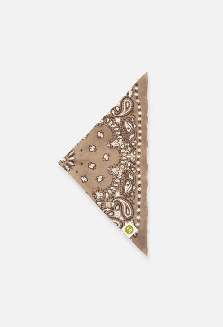 Cashmere Bandana mit Paisley Print A für Damen von V VON GOAT – handgefertigtes Kaschmir Tuch