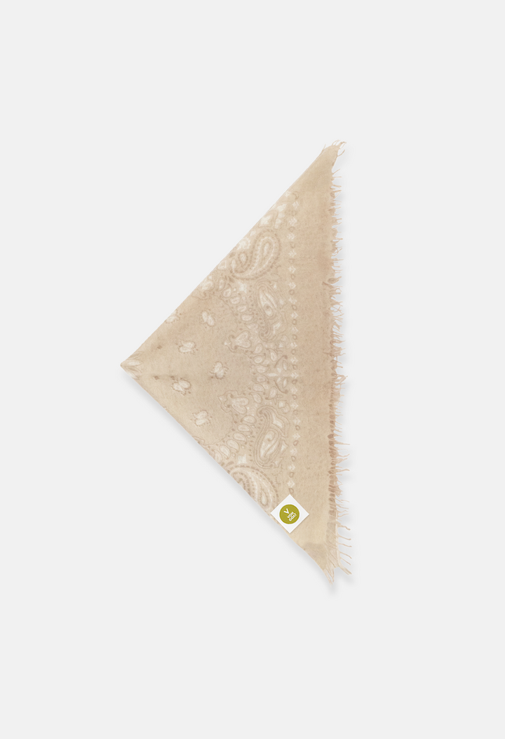Cashmere Bandana Paisley B für Frauen von V VON GOAT – 100% Kaschmir Tuch handgefertigt