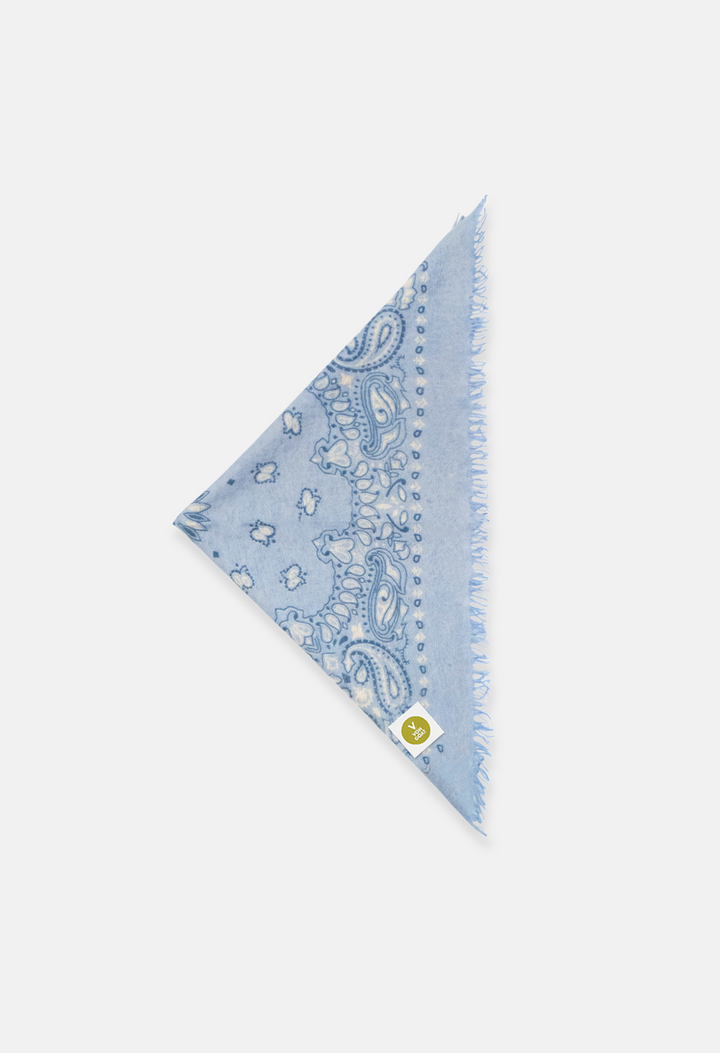 Cashmere Bandana mit Paisley Print C für Frauen von V VON GOAT – handgefertigtes Kaschmir Tuch
