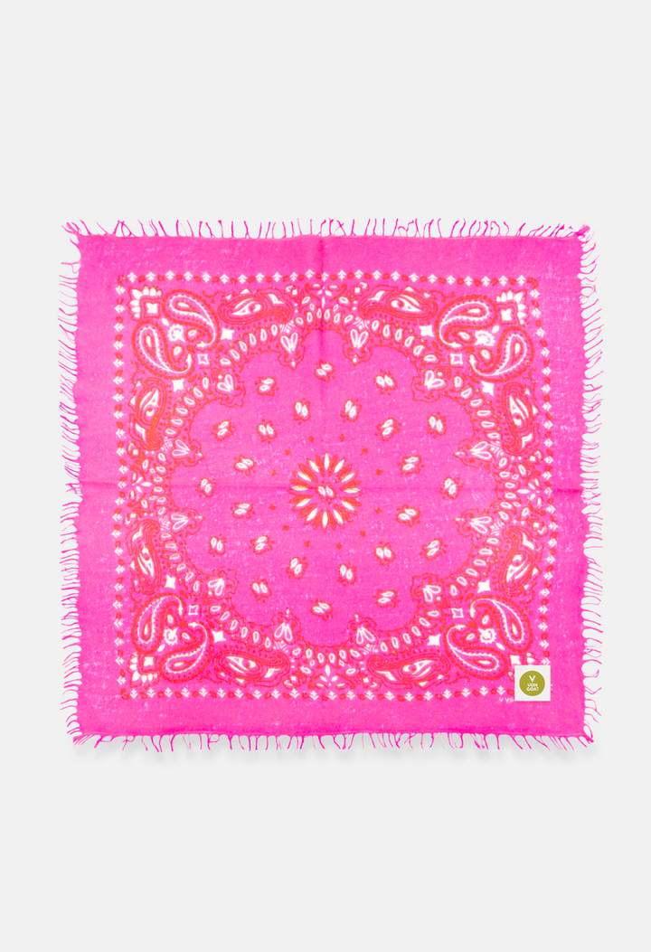 Cashmere Bandana Paisley E als Accessoire von V VON GOAT – farbiges Kaschmir Tuch handgefertigt