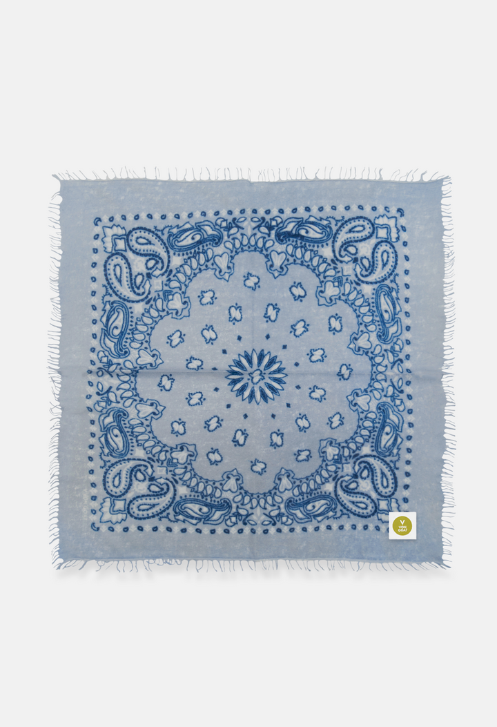 Handgefertigtes Cashmere Bandana Paisley G von V VON GOAT – buntes Kaschmir Tuch für Frauen