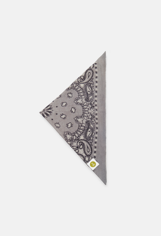 Kaschmir Tuch Bandana Paisley D in Blau und Grau für Damen von V VON GOAT Trend Accessoire aus 100 Prozent Cashmere handgefertigt in Nepal