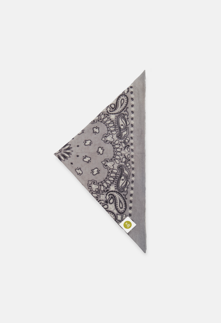 Kaschmir Tuch Bandana Paisley D in Blau und Grau für Damen von V VON GOAT Trend Accessoire aus 100 Prozent Cashmere handgefertigt in Nepal