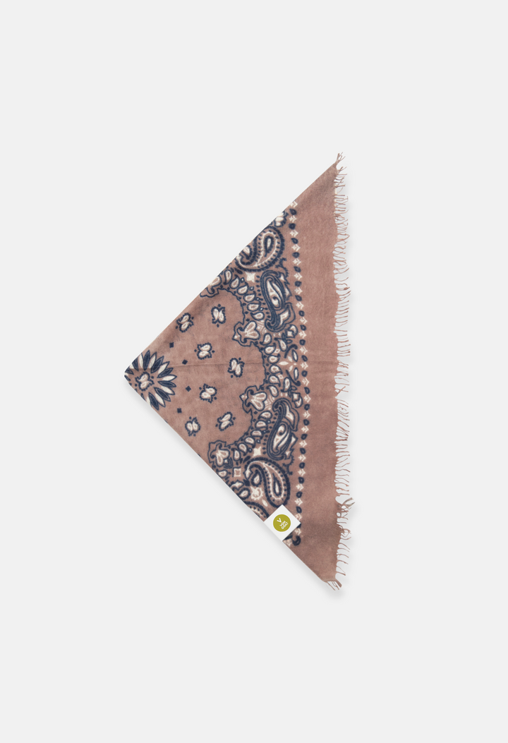 Cashmere Bandana Tuch Paisley H für Frauen von V VON GOAT – farbiges Kaschmir Dreieckstuch
