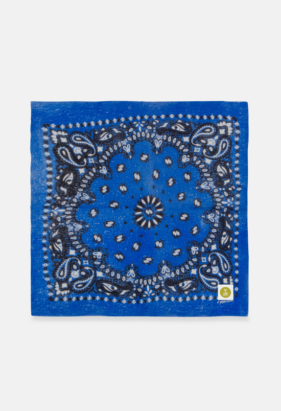 Cashmere Bandana Tuch Paisley N in Blau und Weiss von V VON GOAT ideales Kaschmir Geschenk Paisley Muster Kaschmir Tuch für Frauen handgefertigt in Nepal