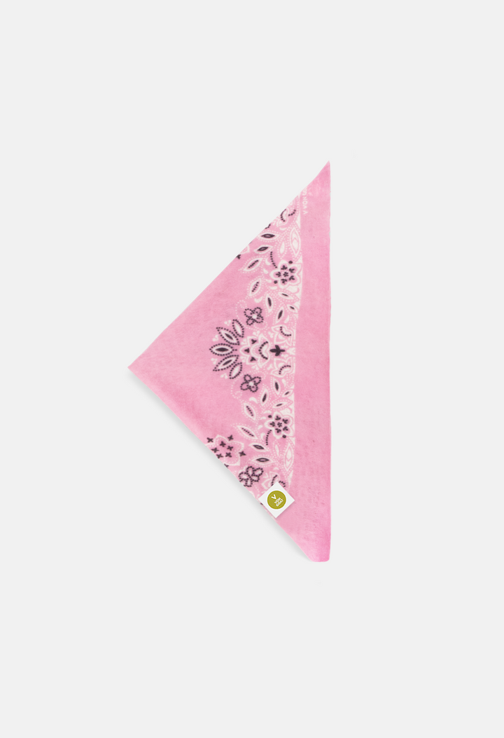 Kaschmir Tuch Bandana Paisley X in Weiss und Rosa für Damen von V VON GOAT Trend Accessoire aus 100 Prozent Cashmere handgefertigt in Nepal