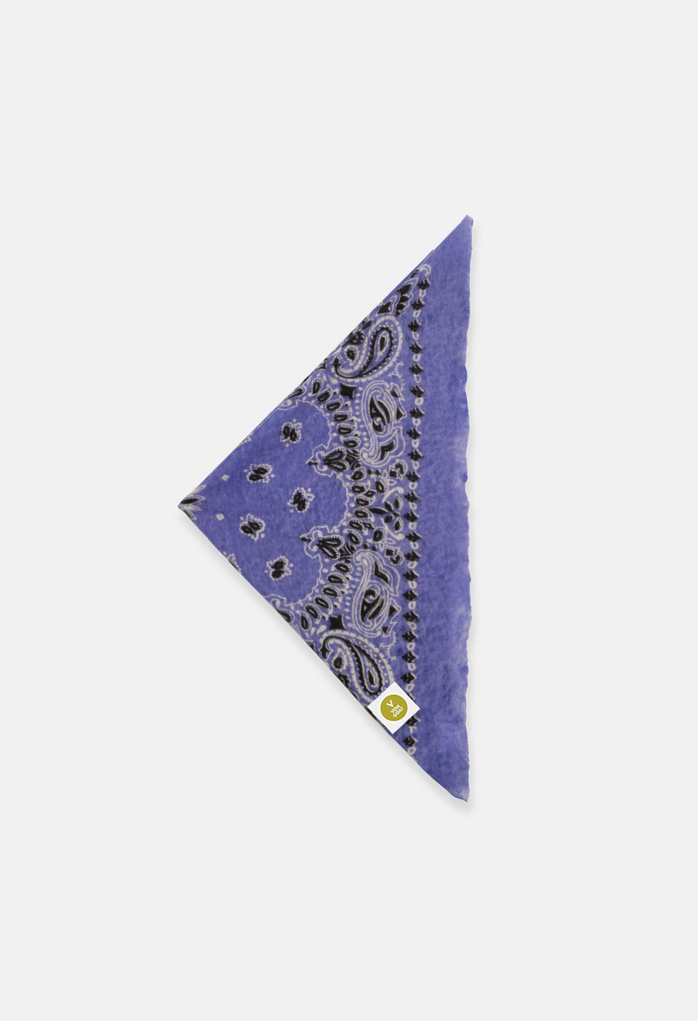 Cashmere Dreieckstuch Bandana Paisley S in Weiss und Schwarz für Frauen von V VON GOAT Trend Accessoire aus 100 Prozent Kaschmir handgefertigt in Nepal
