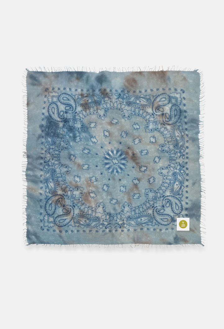 Cashmere Dreieckstuch Paisley Ice Dye A von V VON GOAT jedes Stück ein Unikat Trend Bandana in individuellen Farben für Frauen