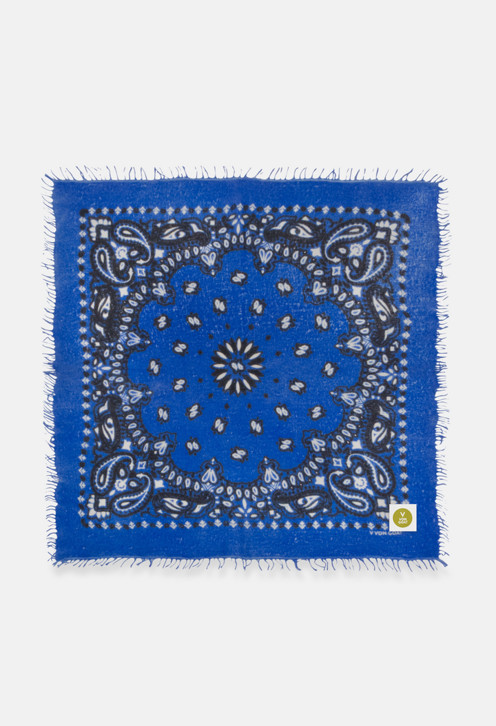 Handgefertigtes Cashmere Dreieckstuch mit Paisley Muster N von V VON GOAT – buntes Kaschmir Accessoire
