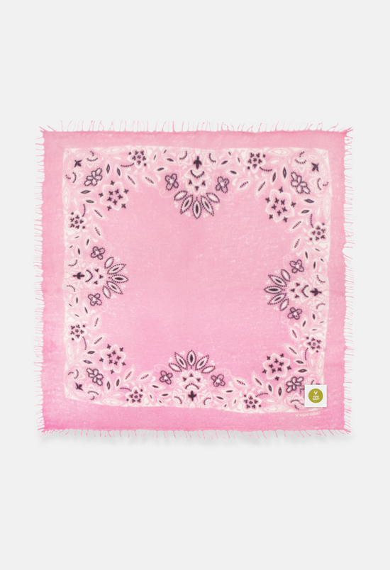 Farbiges Cashmere Dreieckstuch mit Paisley Print X von V VON GOAT – Kaschmir Accessoire für Damen