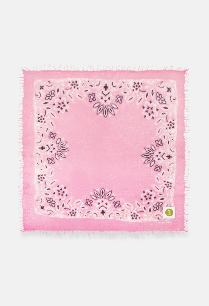 Farbiges Cashmere Dreieckstuch mit Paisley Print X von V VON GOAT – Kaschmir Accessoire für Damen