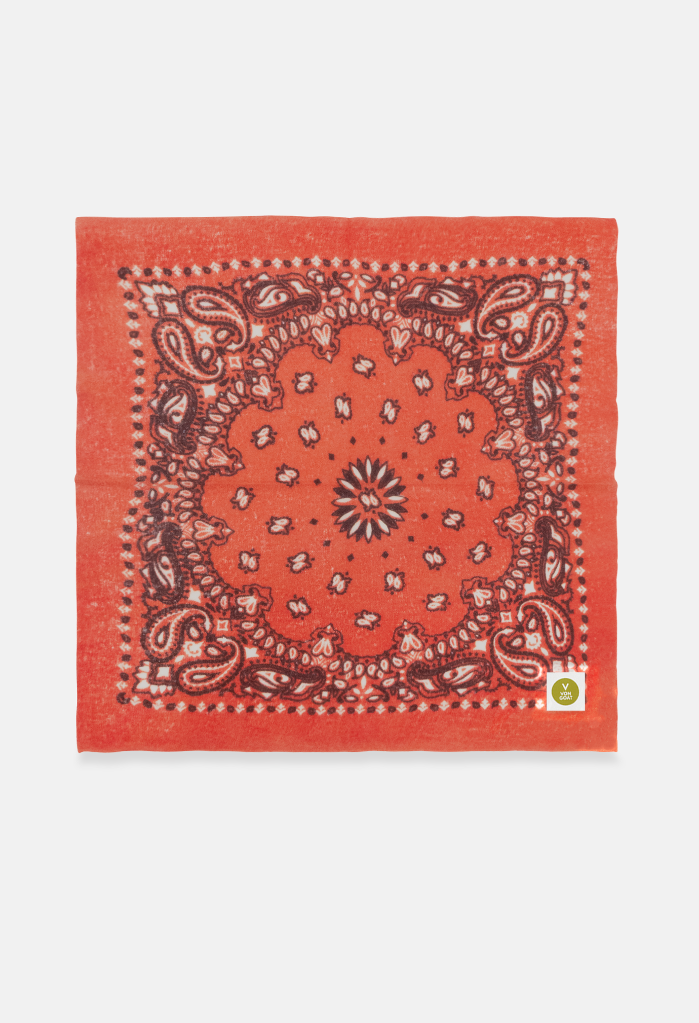 Cashmere Tuch Bandana Paisley J in Schwarz und Rot von V VON GOAT perfektes Mode Geschenk Paisley Muster Kaschmir Tuch für Frauen handgefertigt in Nepal