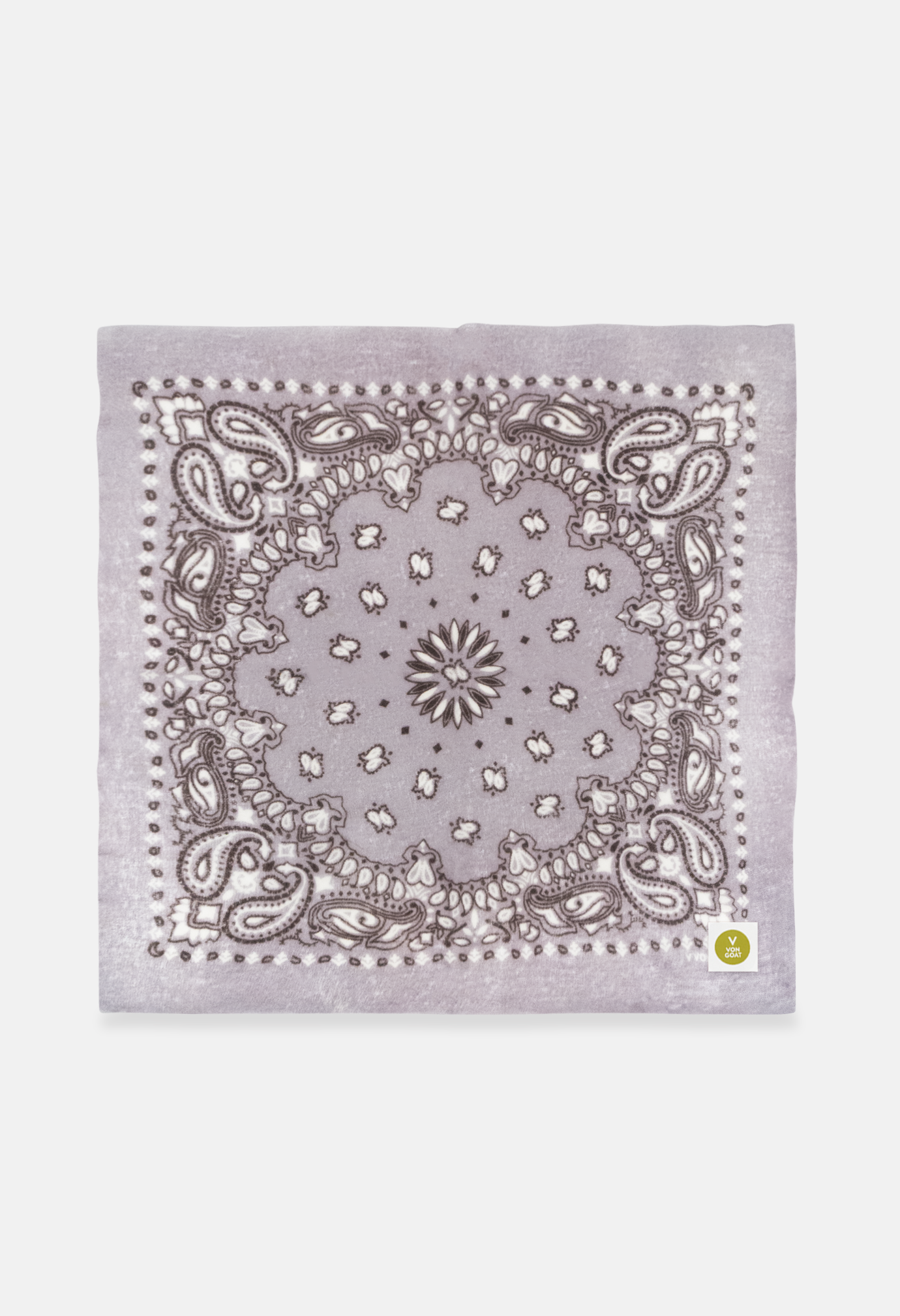 Cashmere Tuch Bandana Paisley M in Lila und Weiss von V VON GOAT perfektes Mode Geschenk Paisley Muster Kaschmir Tuch für Frauen handgefertigt in Nepal