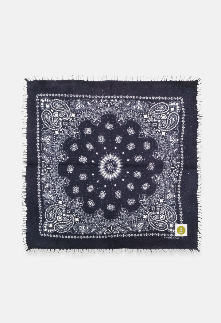Farbiges Cashmere Tuch mit Paisley Muster AC von V VON GOAT – handgefertigtes Kaschmir Accessoire