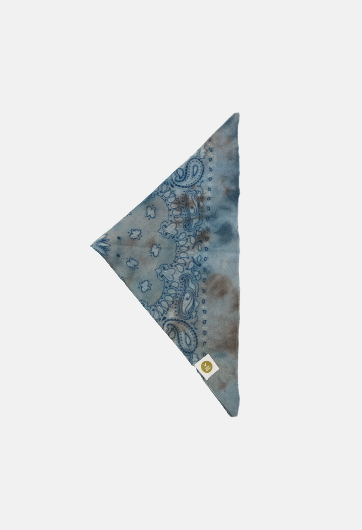 Kaschmir Bandana Dreieckstuch Paisley Ice Dye A für Damen von V VON GOAT einzigartiges Unikat aus 100 Prozent Cashmere