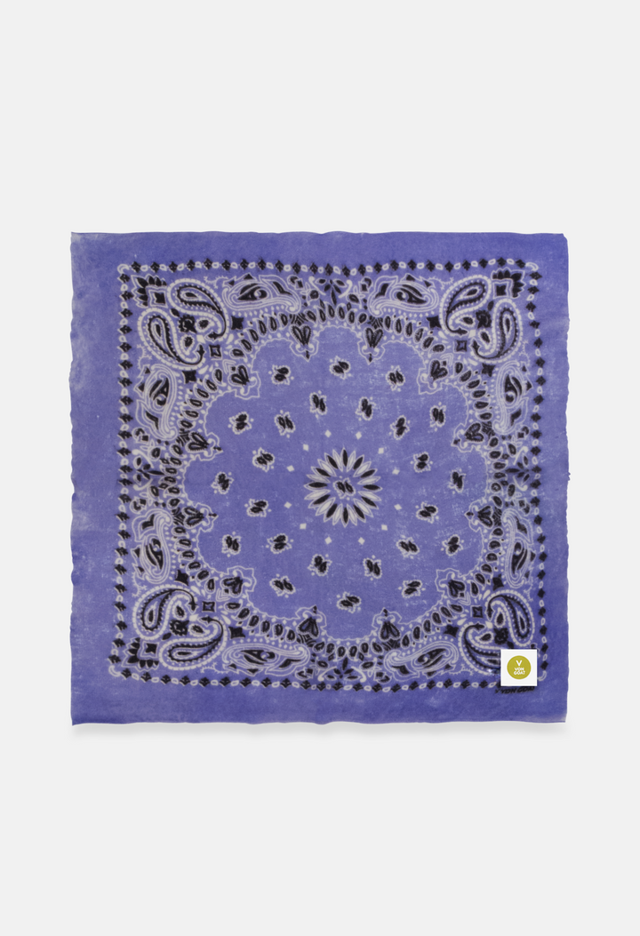 Kaschmir Bandana Dreieckstuch Paisley S in Schwarz und Weiss von V VON GOAT ideales Accessoire Paisley Muster Cashmere Tuch für Damen handgefertigt in Nepal