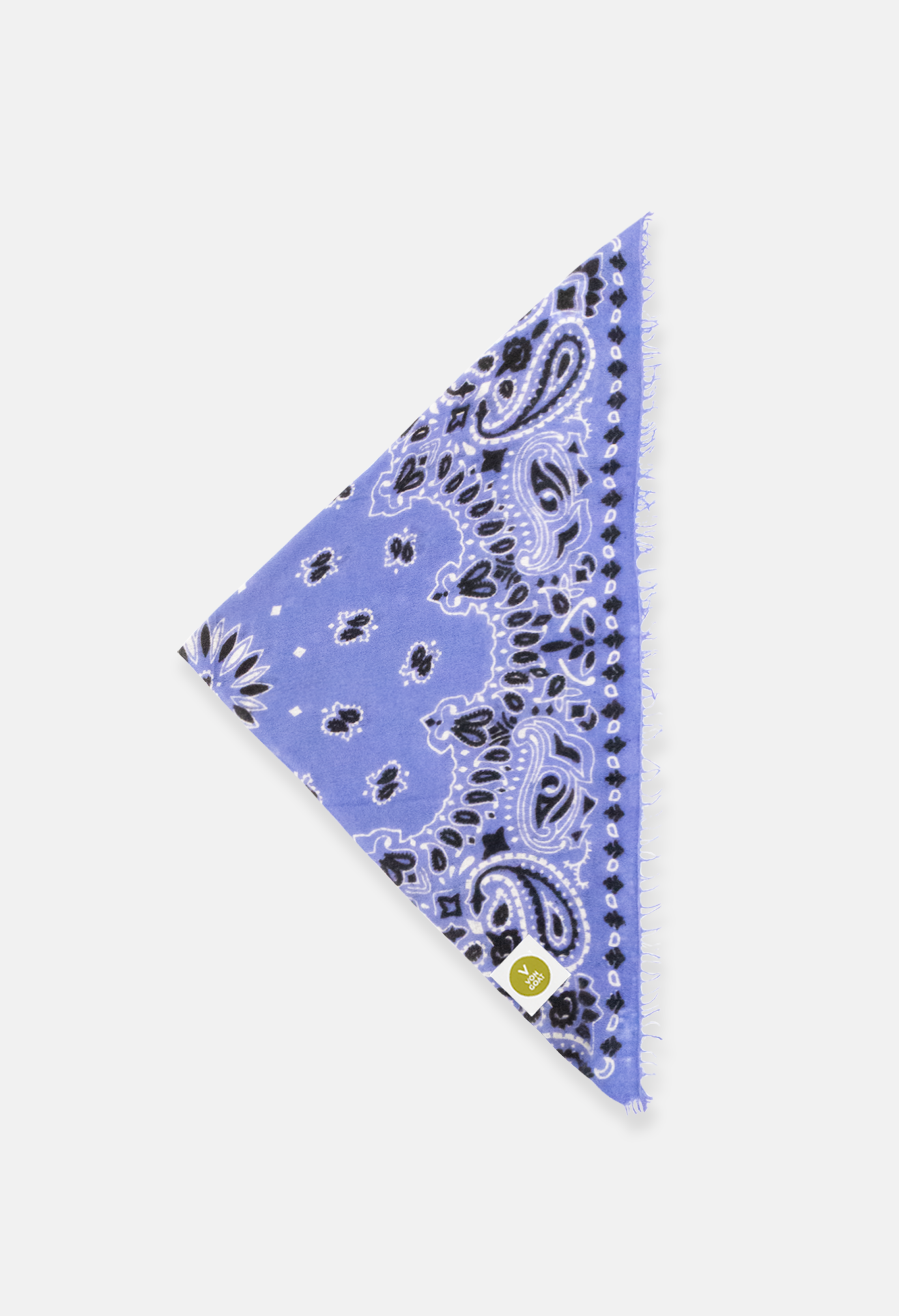 Kaschmir Bandana Tuch Paisley S in Lila und Weiss für Damen von V VON GOAT Trend Accessoire grosses Tuch aus 100 Prozent Cashmere handgefertigt in Nepal