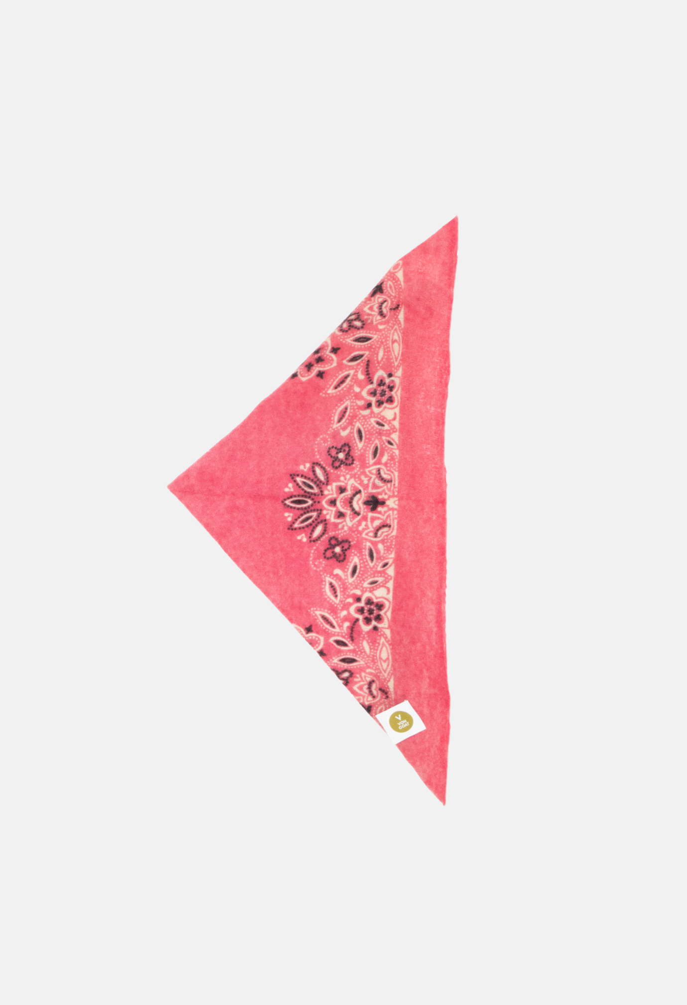 Kaschmir Bandana Tuch Paisley Y in Pink und Weiss für Damen von V VON GOAT Trend Accessoire aus 100 Prozent Cashmere handgefertigt in Nepal