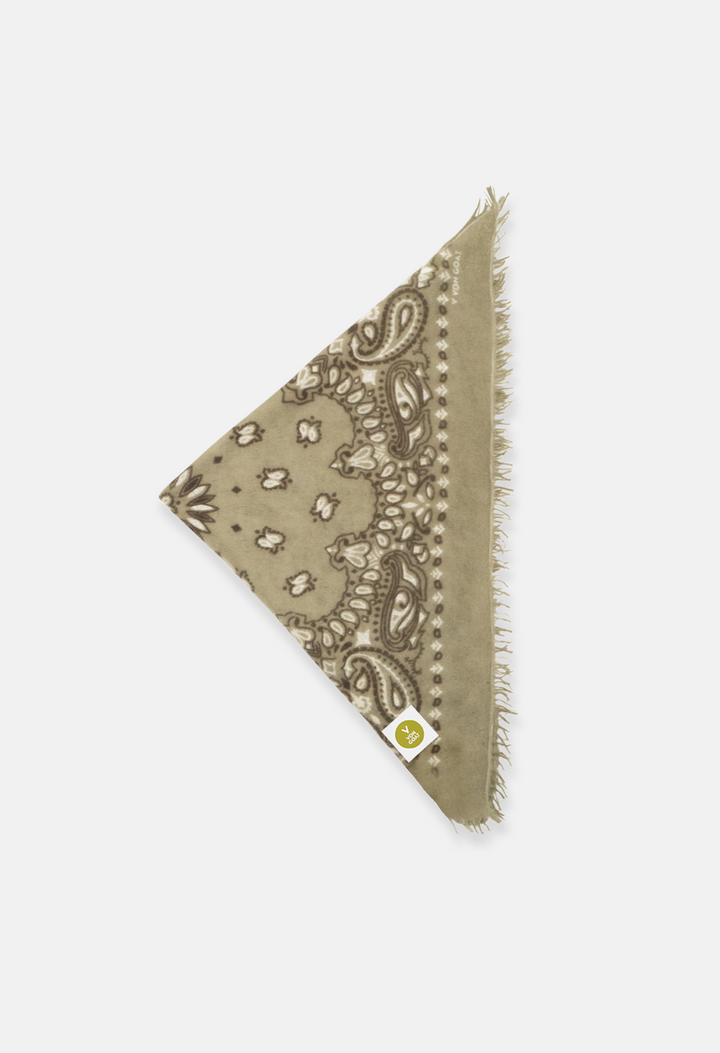 Kaschmir Dreieckstuch Bandana Paisley K für Damen von V VON GOAT – handgefertigtes Cashmere Tuch