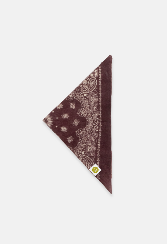 Kaschmir Tuch Bandana Paisley O in Weiss und Rot für Damen von V VON GOAT Trend Bandana aus 100 Prozent Cashmere handgefertigt in Nepal