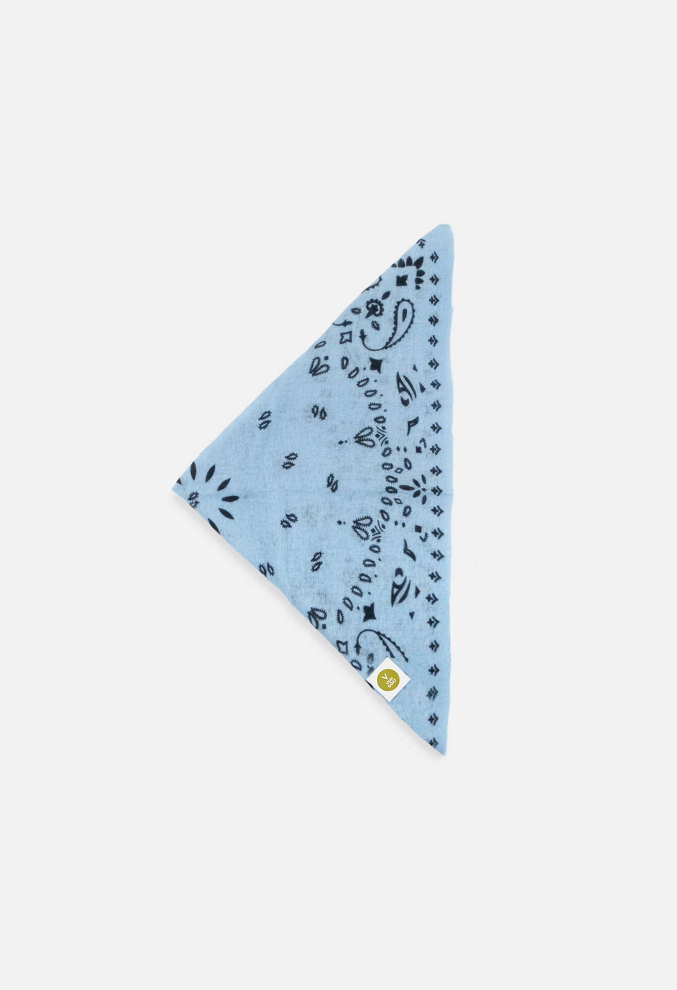 Kaschmir Tuch Bandana Paisley R in Blau und Hellblau für Damen von V VON GOAT aktuell im Trend aus 100 Prozent Cashmere handgefertigt in Nepal